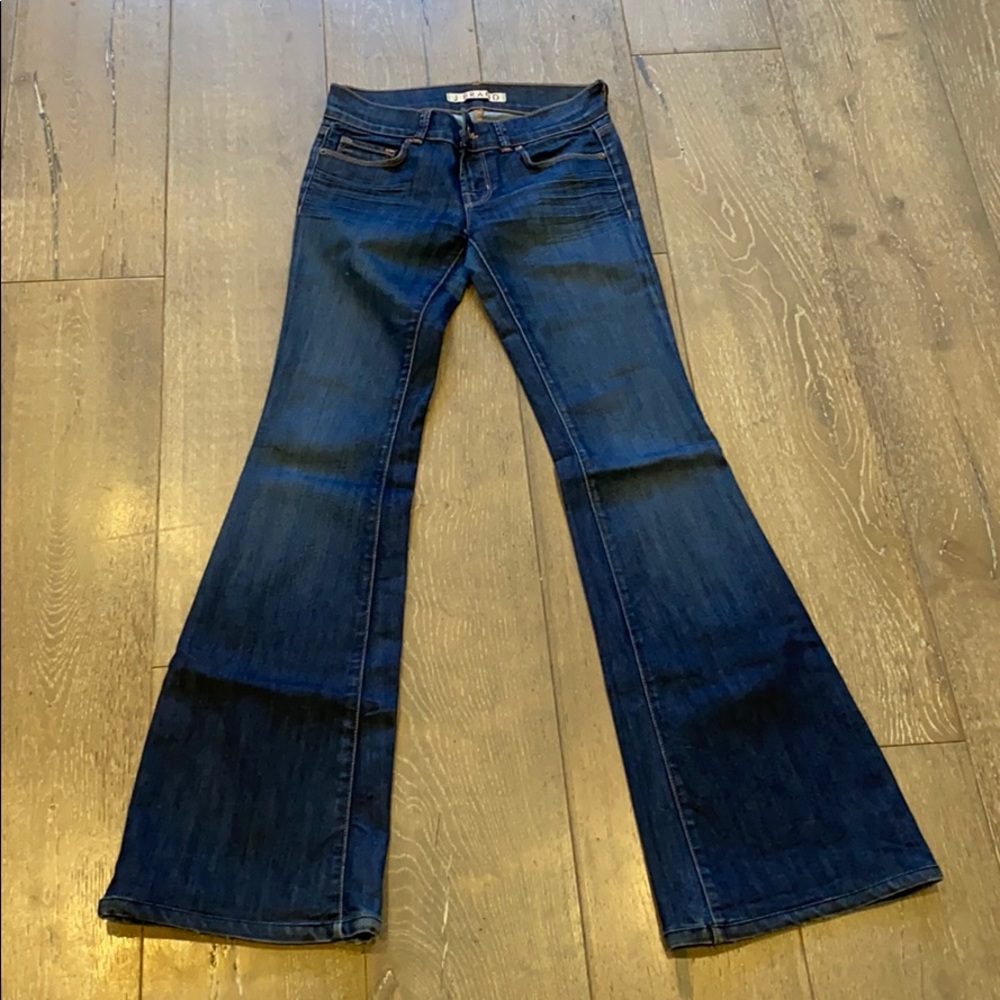 J Brand wide leg flare jeans